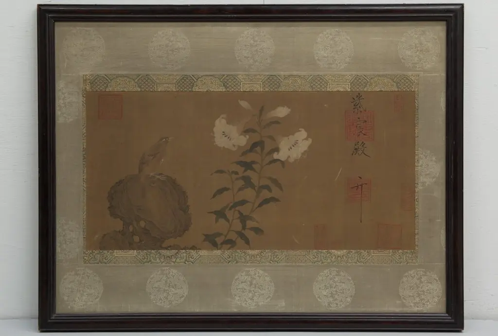 Bird and Lilies