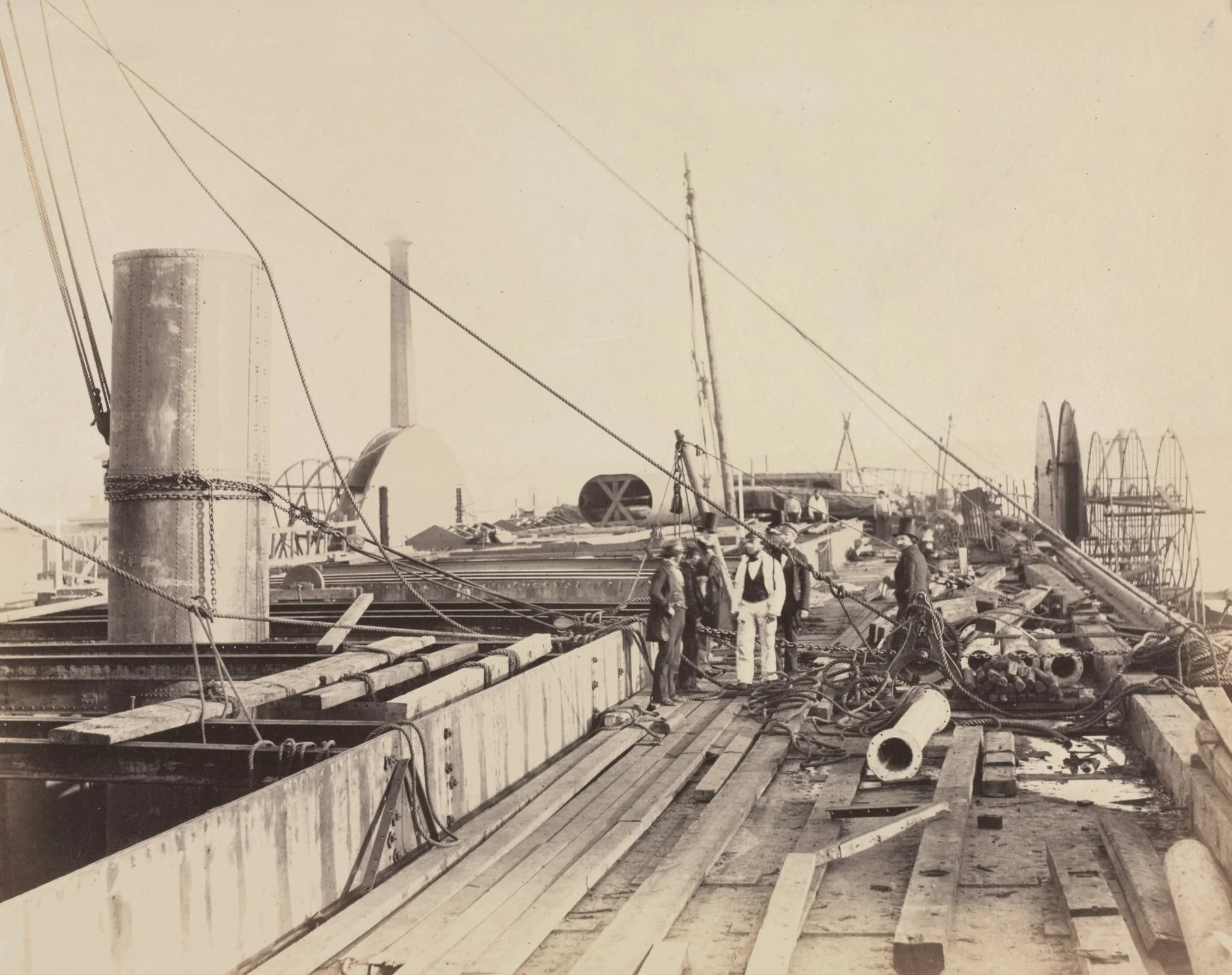 Deck Scene of the Great Eastern, by Robert Howlett, 1857
