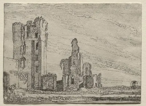 Ruins of the Castle Huys Te Kleef near Haarlem