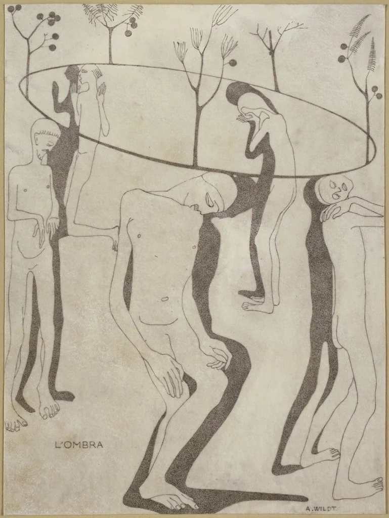 Untitled, by Adolpho Wildt, ink, 1913