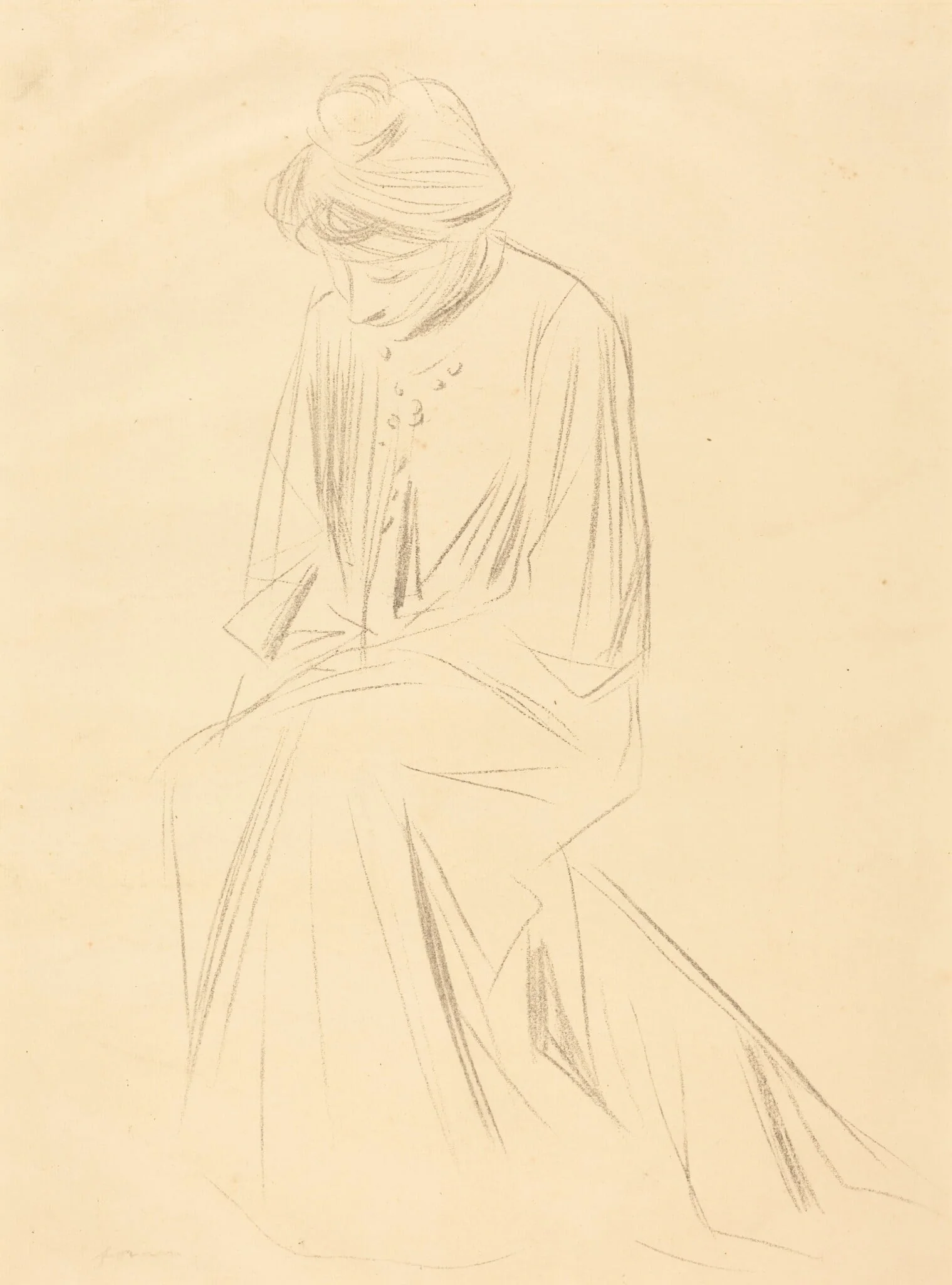 Etude de femme assise (Study of a Seated Woman)