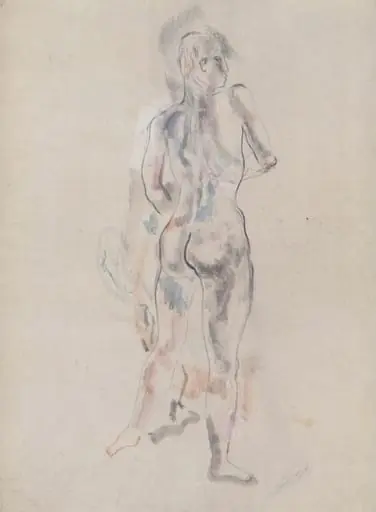 Study of a standing nude