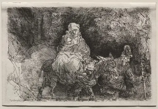 The Flight into Egypt: Crossing a Brook