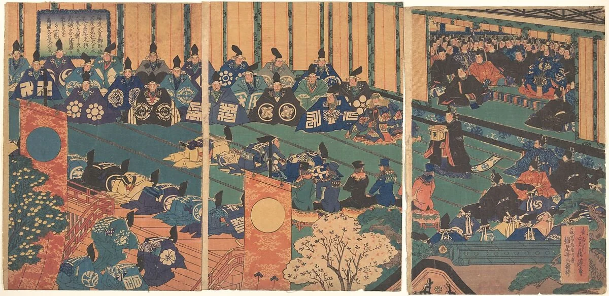 Untitled, by Hasegawa Sadanobu, ink, 1867