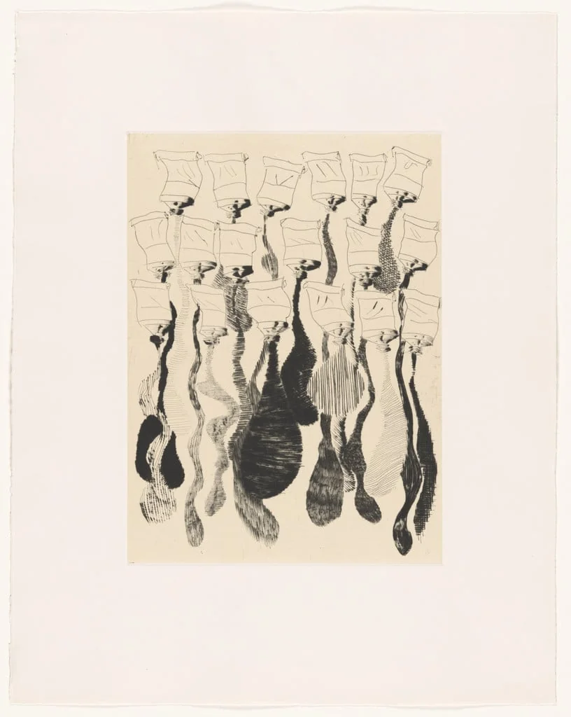 Untitled, by Arman, ink, 1980