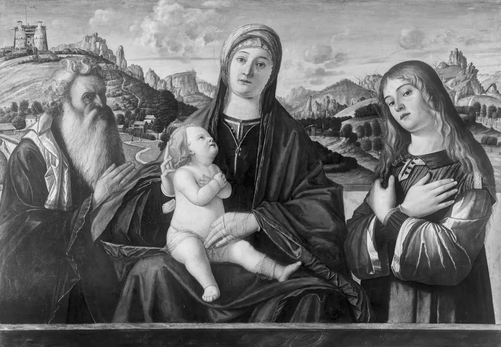 Madonna and Child with two Saints