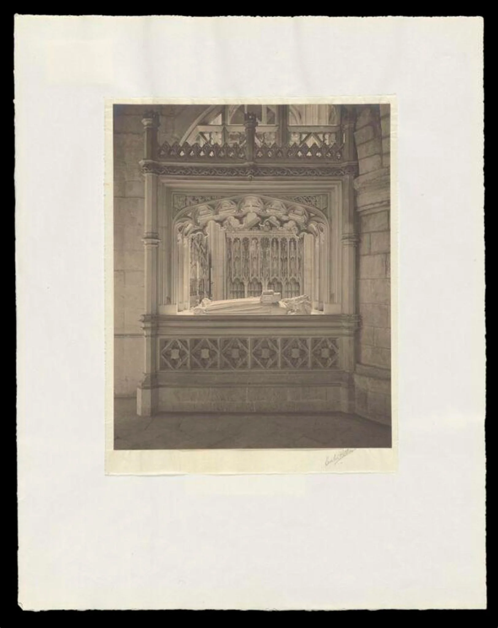 Gloucester Cathedral, The North Ambulatory, Tomb and Effigy of Osric of Hwicce