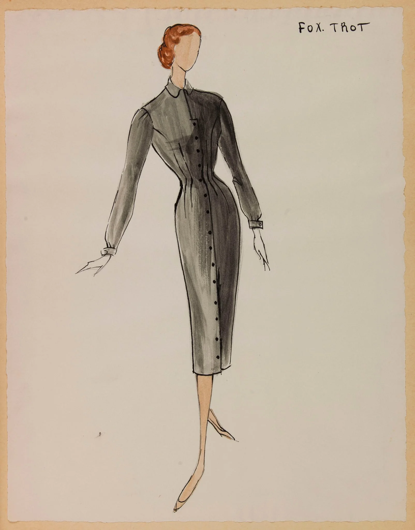 Fox trot, by Carven, 1956