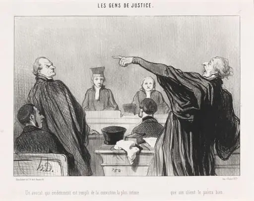 Un Avocat qui est... rempli de la conviction... intime...
