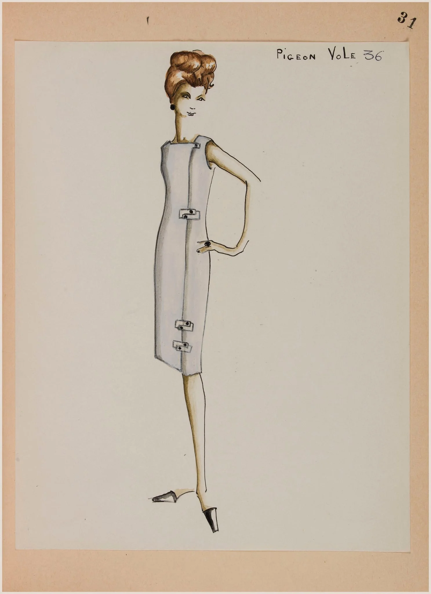 Pigeon-vole, by Carven, 1963