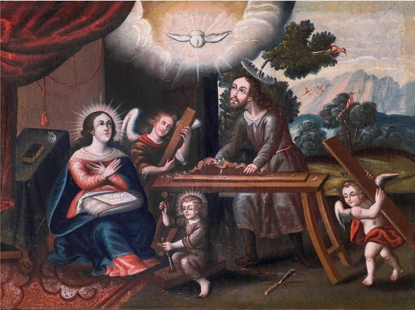 The House at Nazareth, by Unknown, oil, 1750