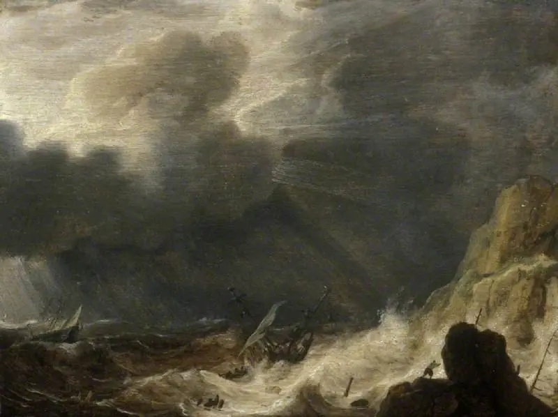 Storm with a wreck