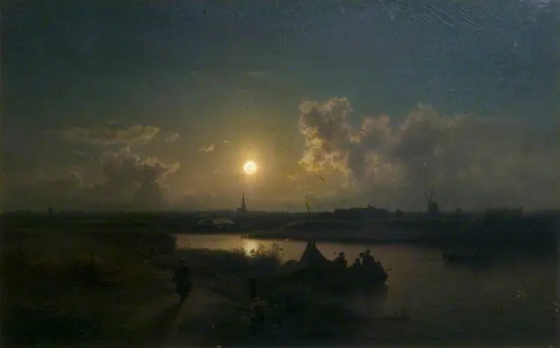 River with Moonlight Effect