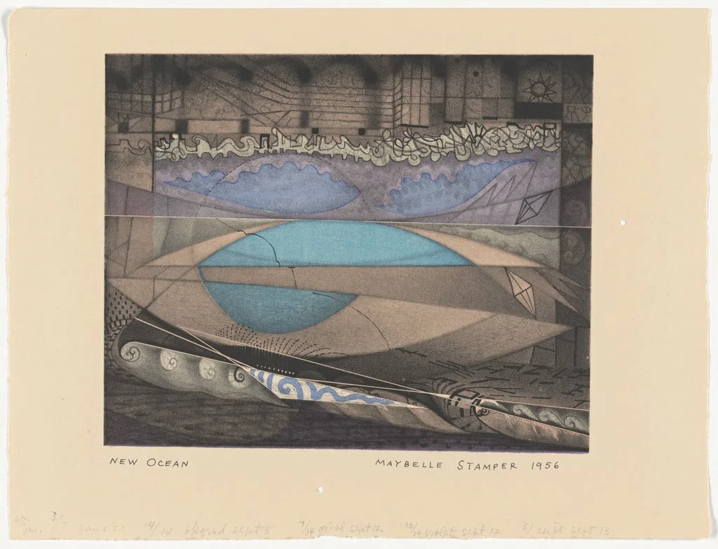 Untitled, by Maybelle Stamper, ink, 1956