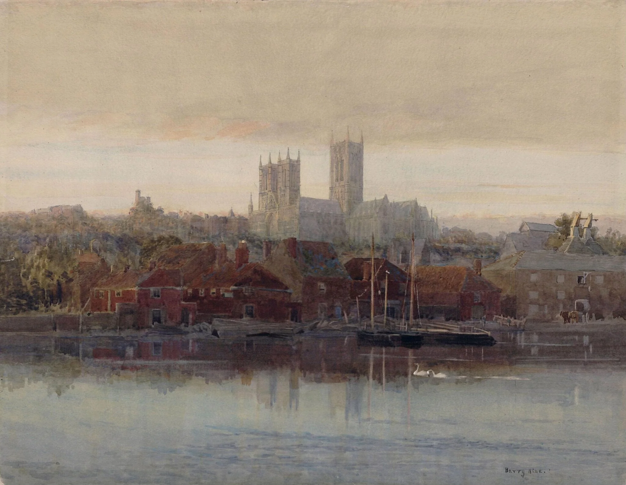 Lincoln Cathedral, from the River