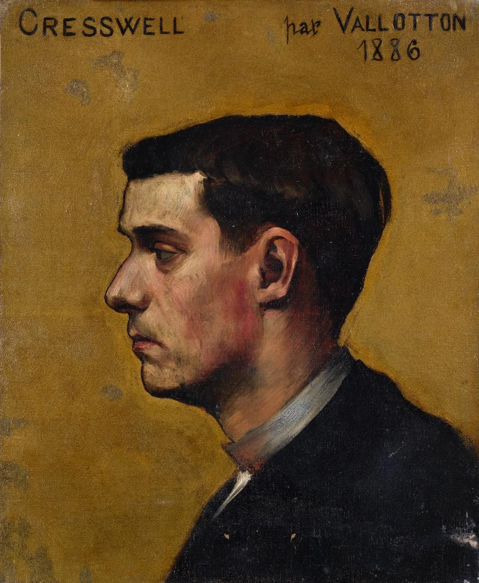 Portrait Albert Cresswell, by Félix Vallotton, oil, 1894