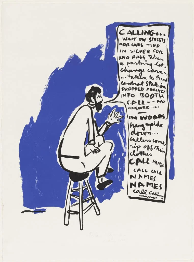 Untitled, by Allan Kaprow, ink, 1965