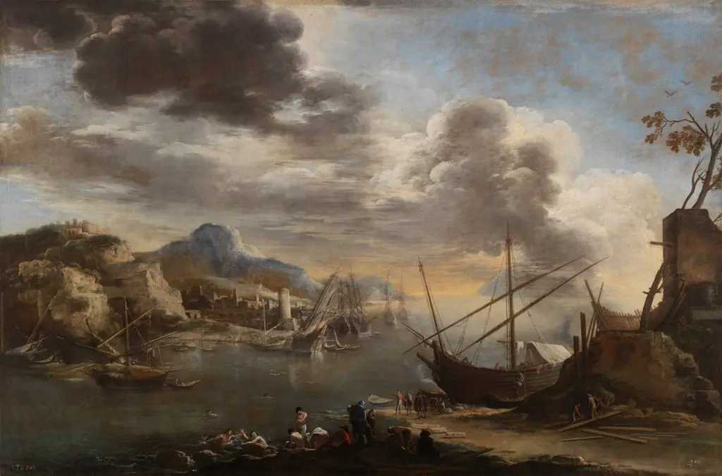 A harbour scene