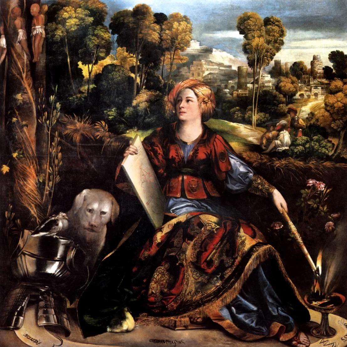 Melissa, by Dosso Dossi, oil, 1522