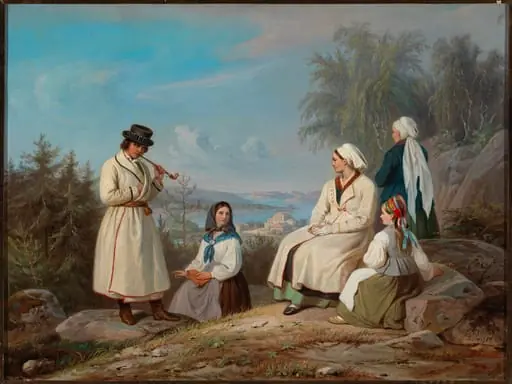 Kurkijoen rahvas kansanpuvuissa, Magnus von Wrightin mukaan