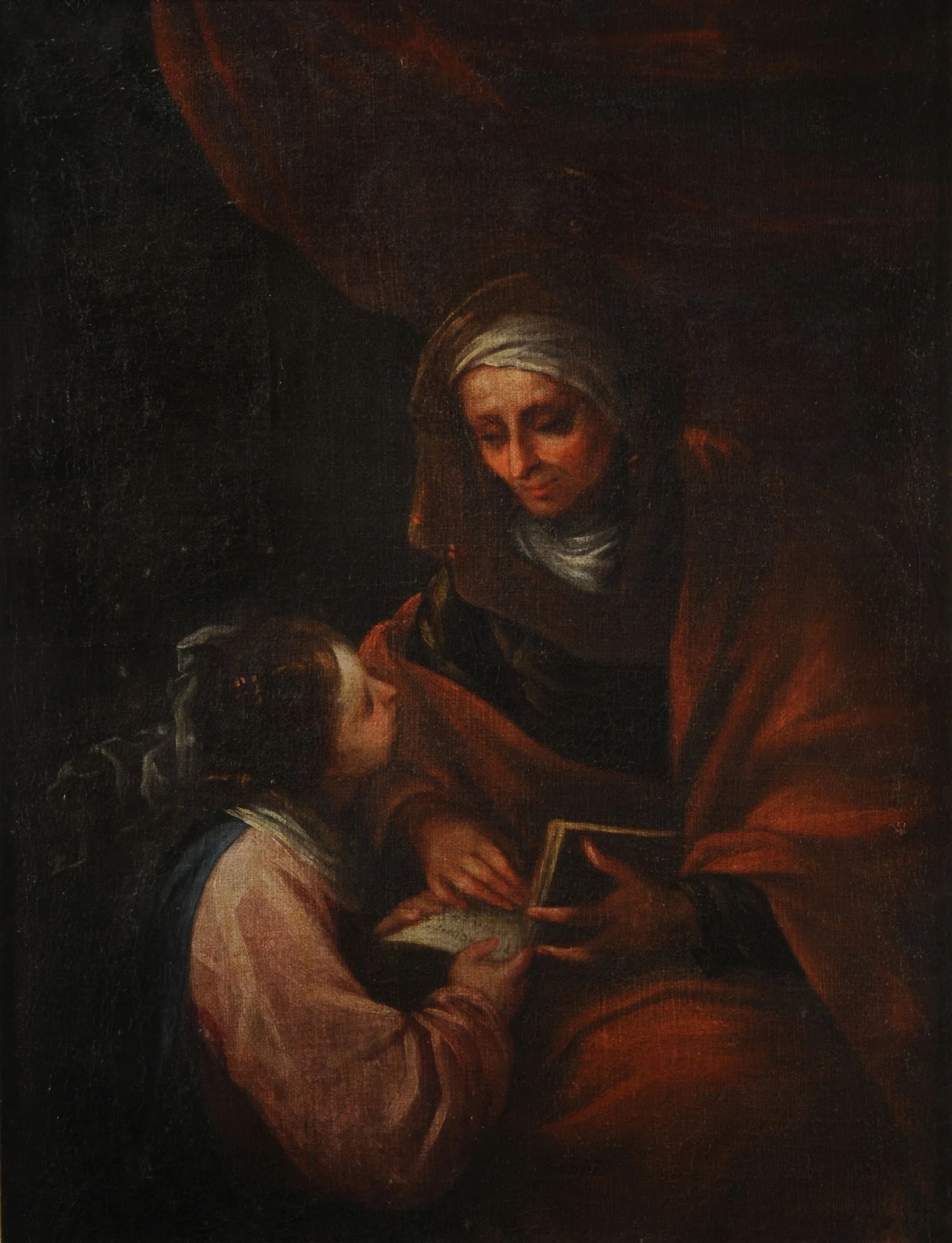 Education of the Virgin, by Unknown, oil