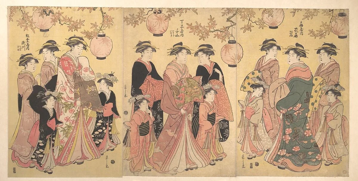 Untitled, by Chôbunsai Eishi, ink, 1793