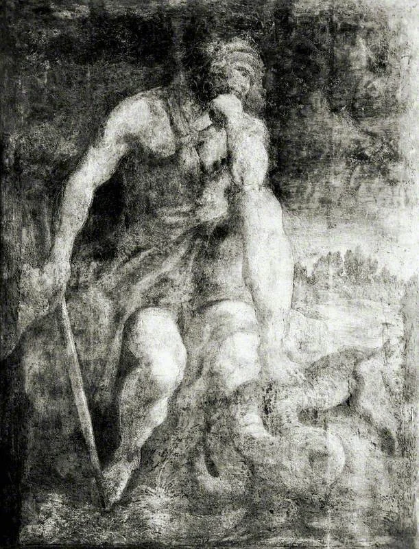 Hercules and the Hydra, by Ludovico Carracci, unspecified, 1598