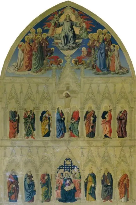 Christ Enthroned with Saints (design for a fresco for All Saints, Margaret Street)