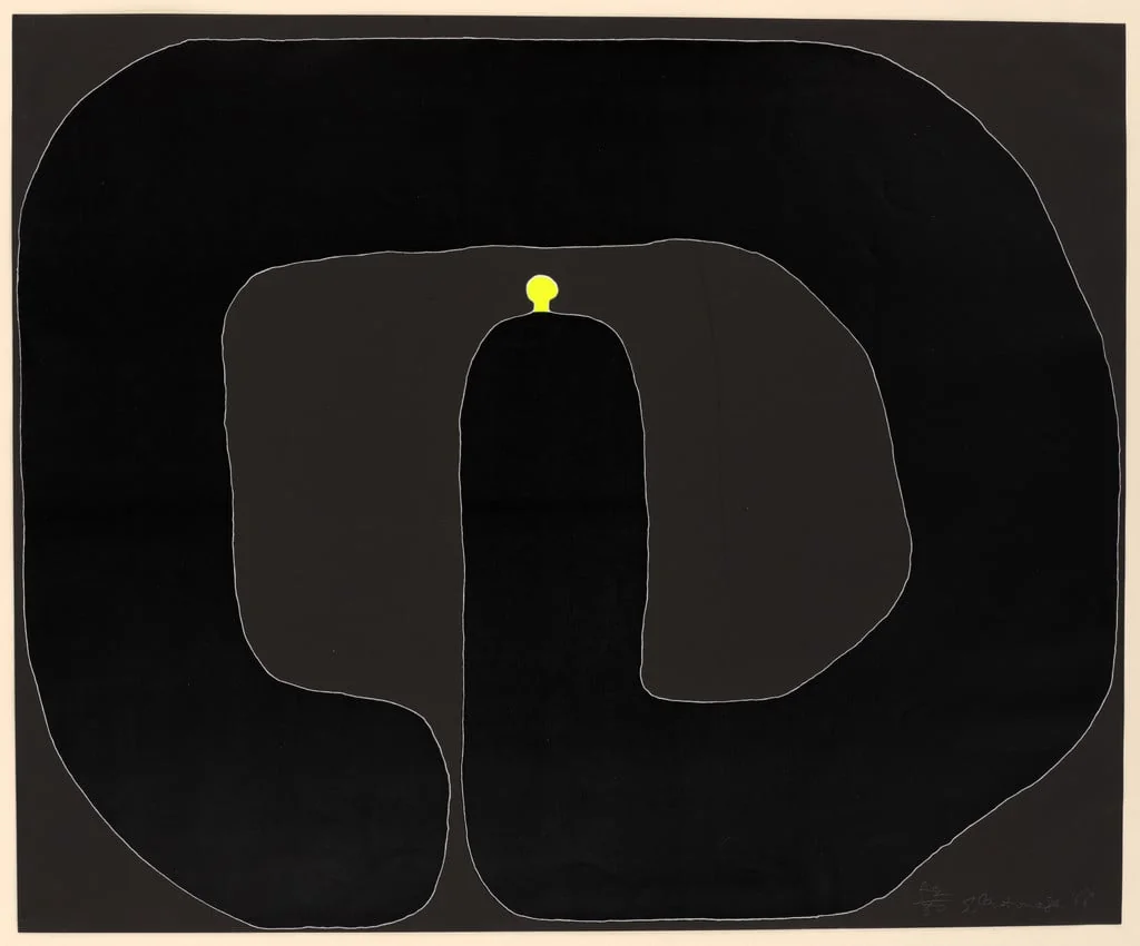 Untitled, by Sadamasa Motonaga, ink, 1968