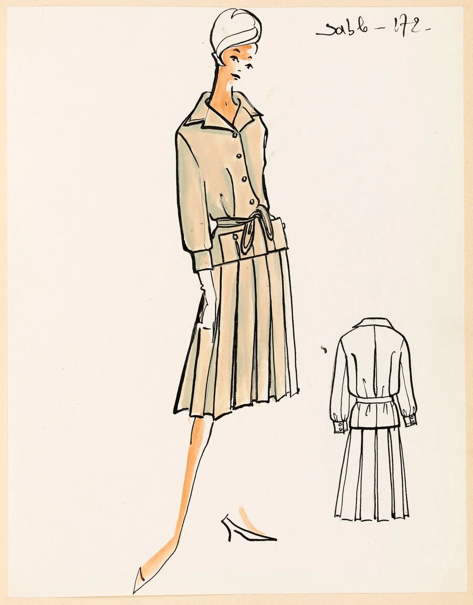 Sable, by Marie-Louise Carven, 1959