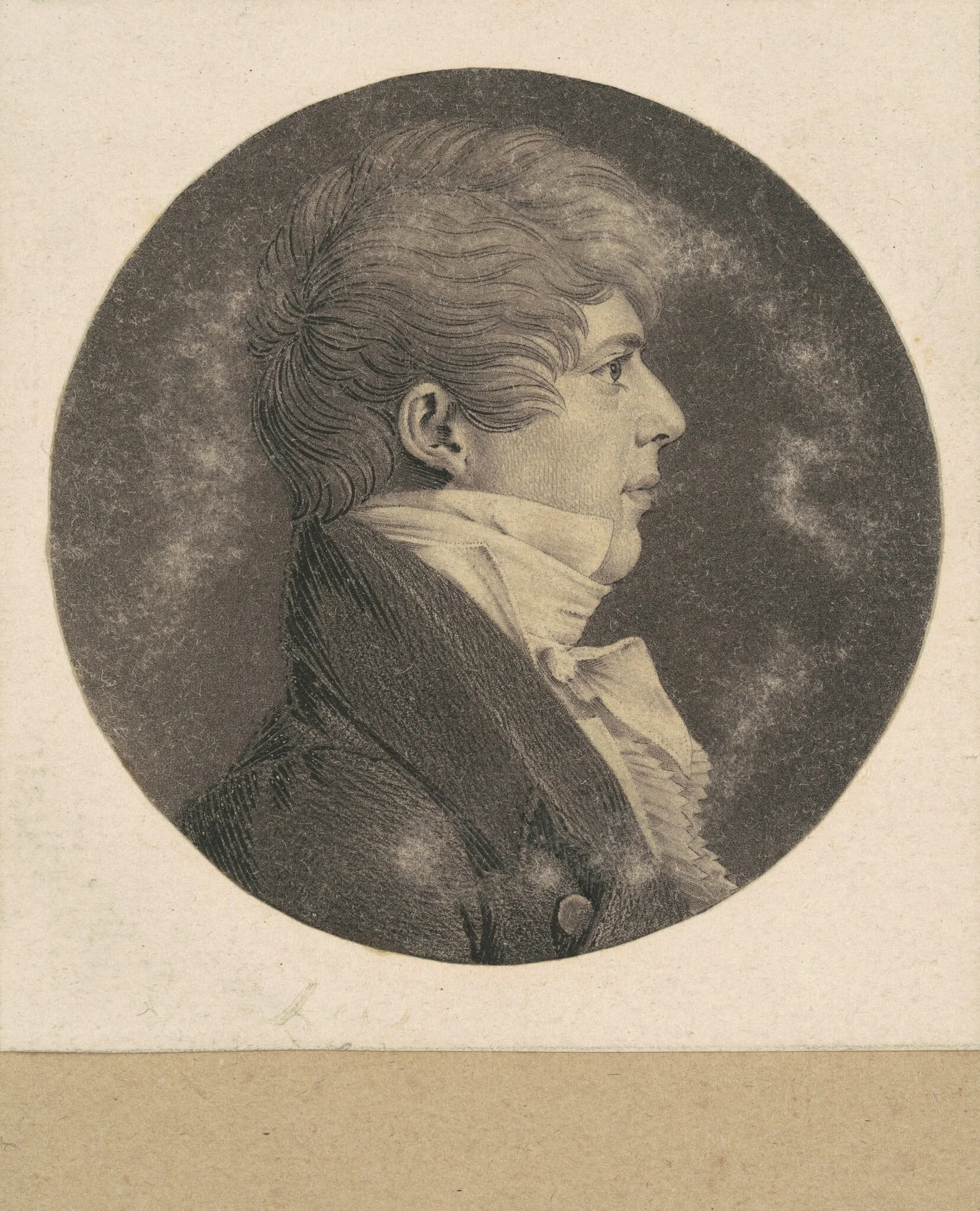 Benjamin Harrison VII, by Charles Balthazar Julien Févret de Saint-Mémin, ink, 1808