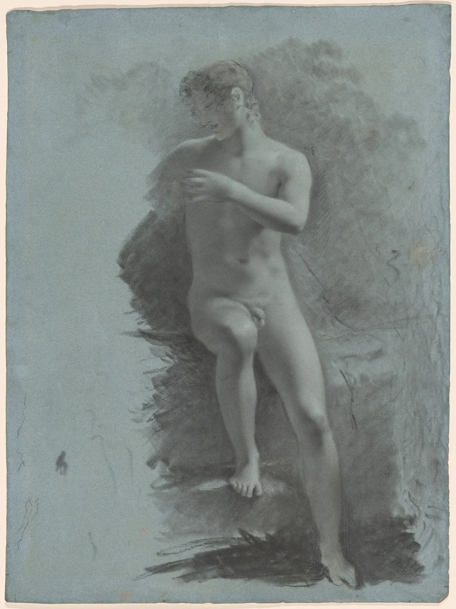Adonis, by Pierre Paul Prud'hon, chalk, 1811