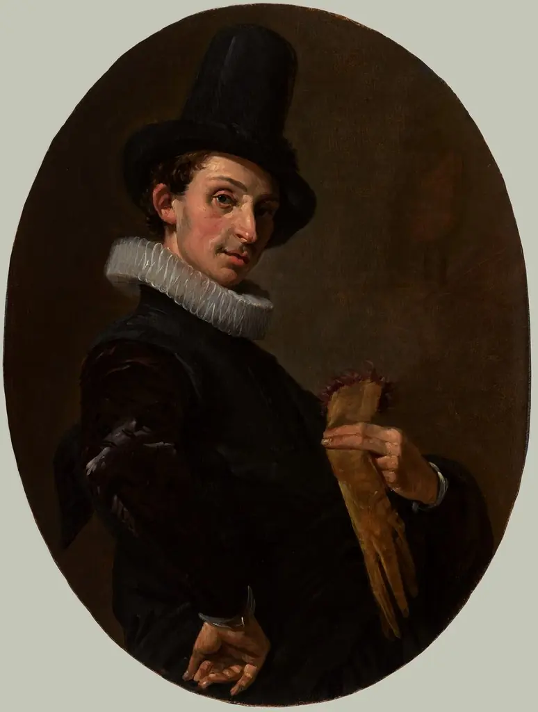 Portrait of a Young Man with gloves