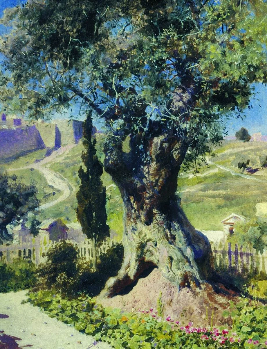 Kruba koe Gethsemani matela, by Vasily Polenov, oil, 1892