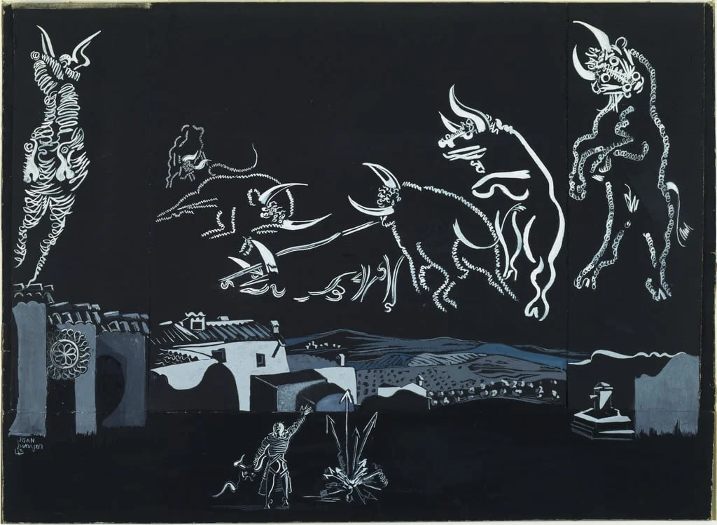 Untitled, by Joan Junyer, gouache, 1943
