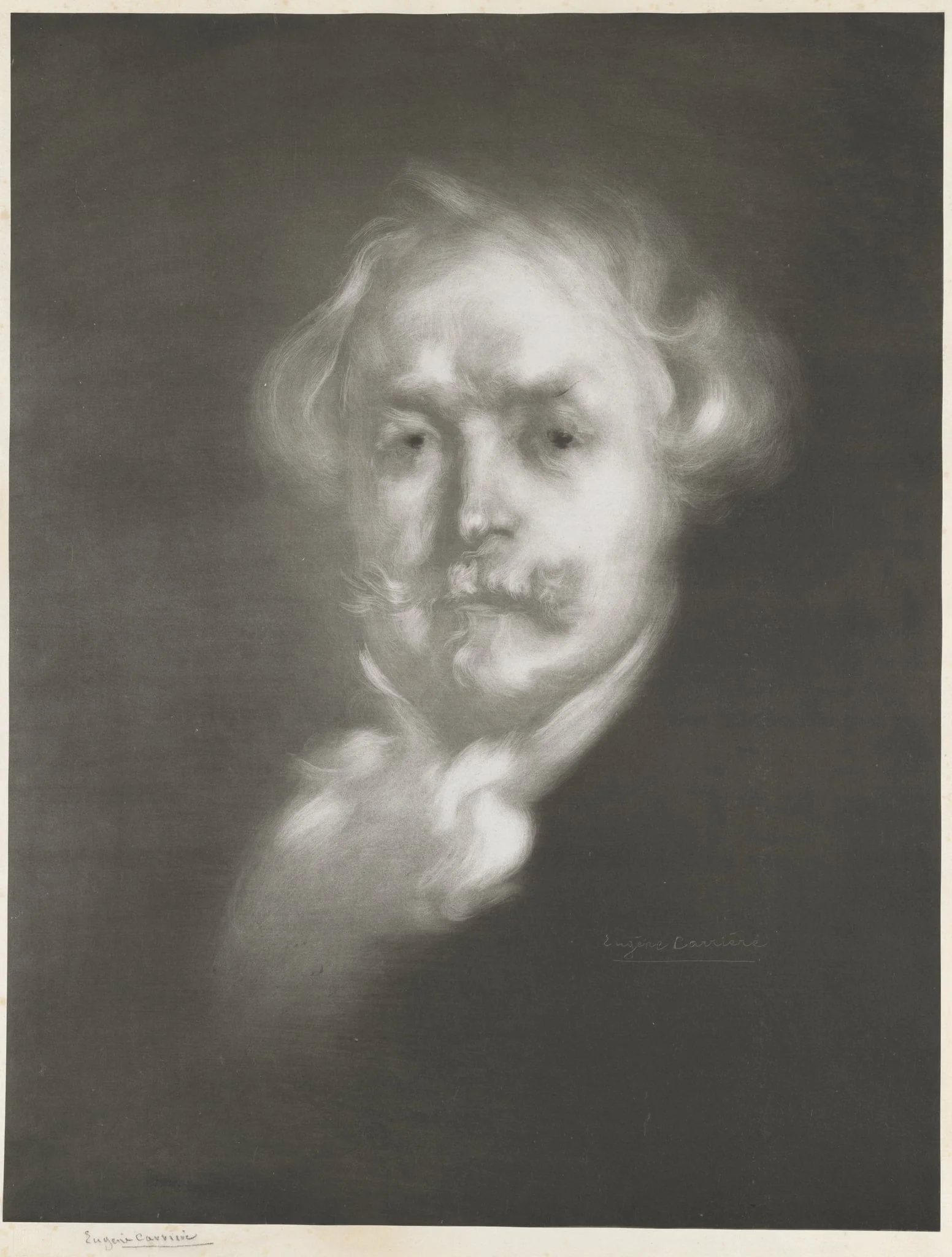 Edmond de Goncourt, by Eugène Carrière, 1896