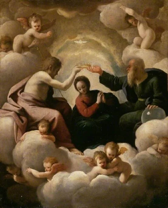 The Coronation of the Virgin, by Bartolomeo Schedoni, oil, 1609