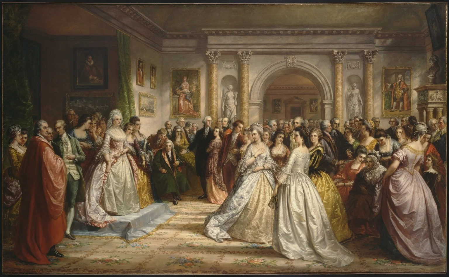 The Republican Court (Lady Washington's Reception Day), by Daniel Huntington, oil, 1861