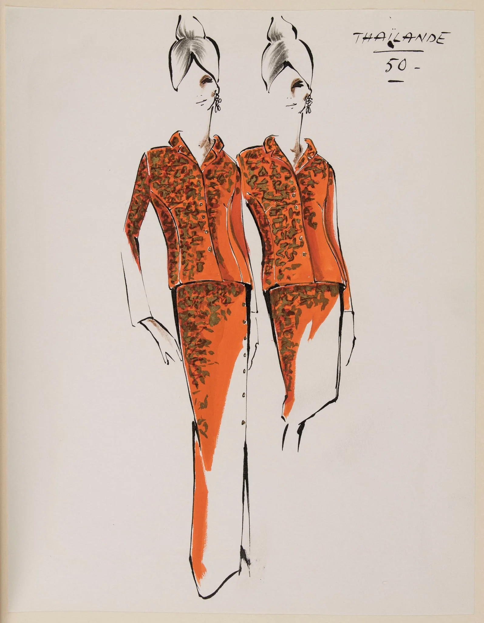 Thaïlande, by Carven, 1963