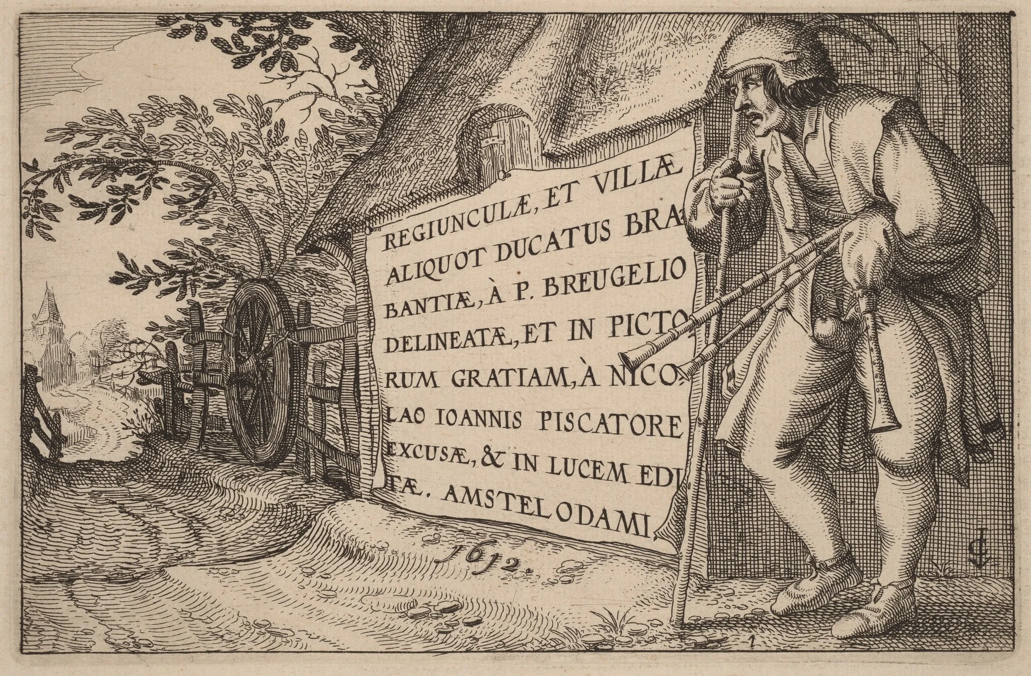 Title Page, by Claes Jansz Visscher, ink, 1612