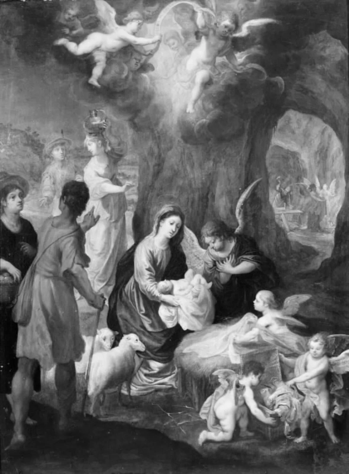 The Holy Family with Saints, by Unknown, 1550