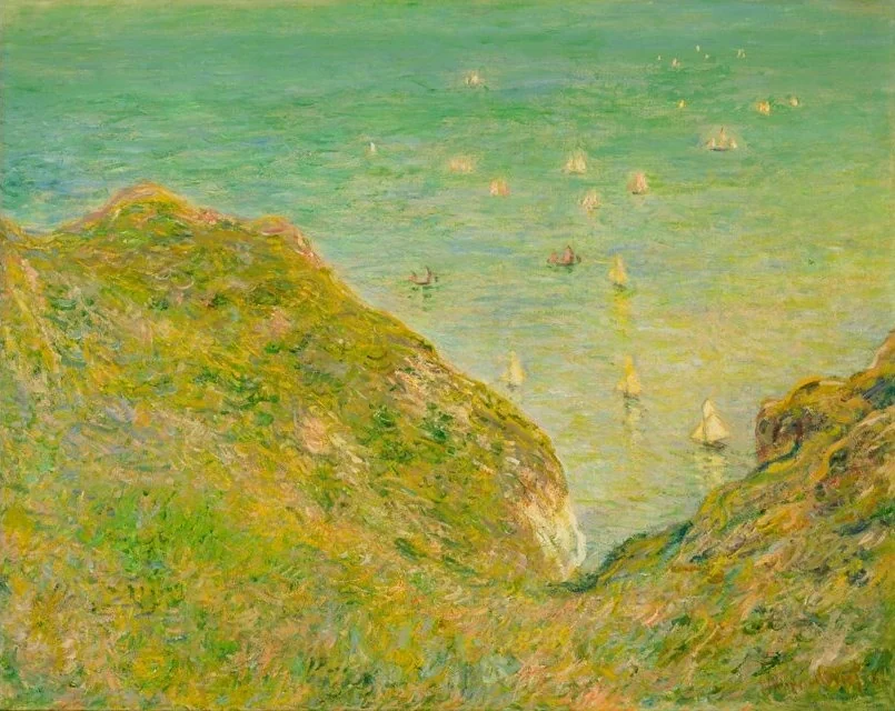 On the Cliff at Pourville Clear Weather