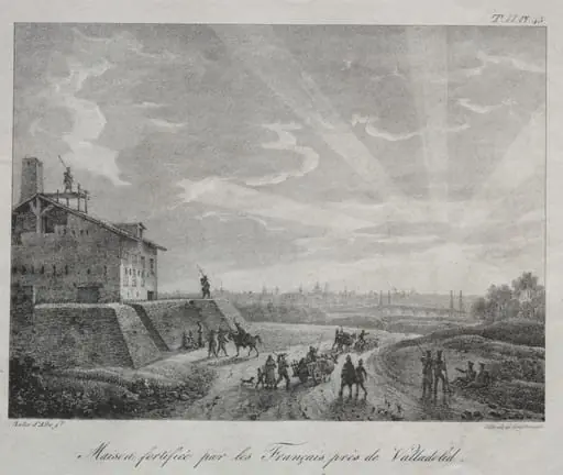 Spanish Campaign:  A Building Fortified by the French near Valladolid