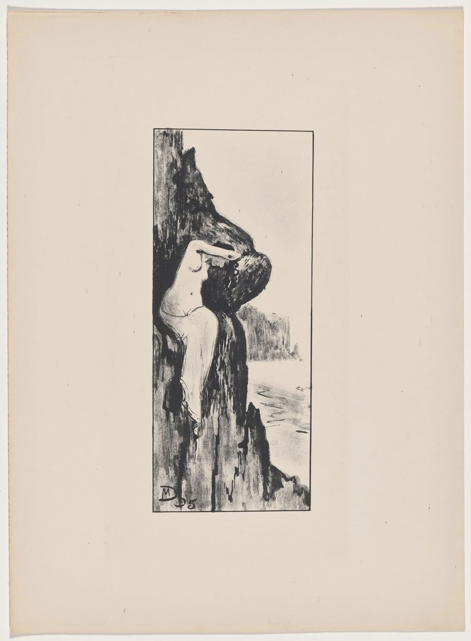 Andromède abandonnée (Andromeda Forsaken), by Maurice Dumont, ink, 1895