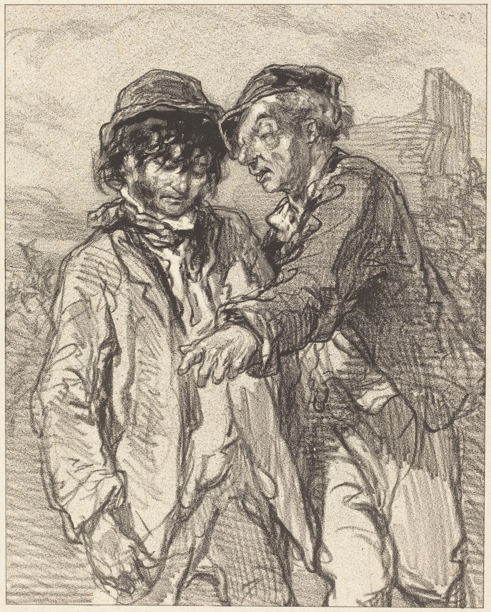 Histoire d'en dire deux, by Paul Gavarni, ink, 1835