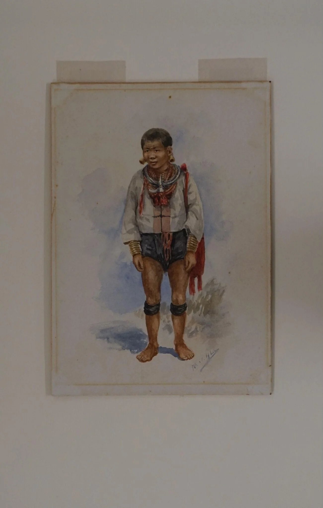 A Zaw-Yein Man, by Maung Tin Hla, watercolor, 1903