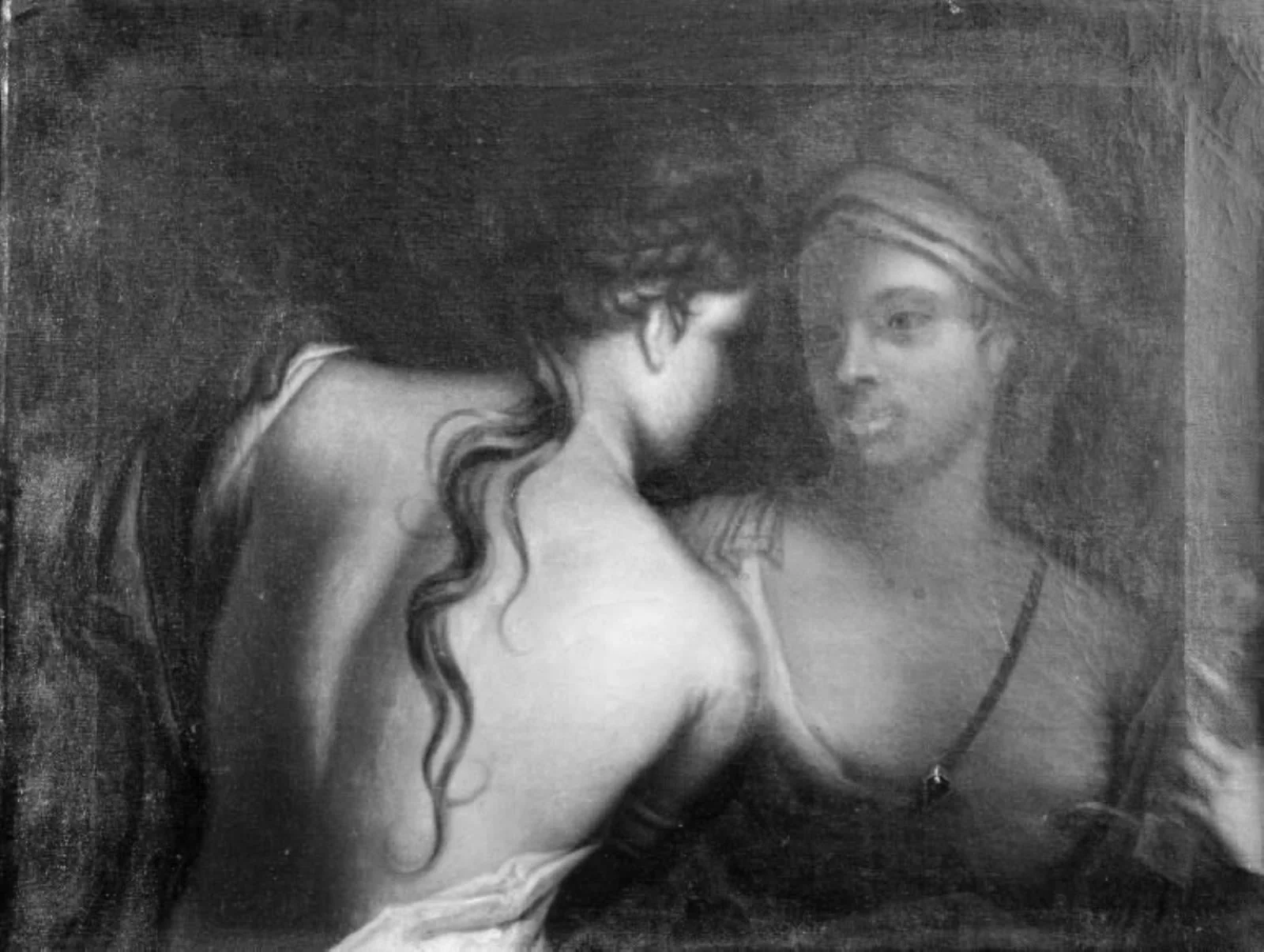 Tvende fruentimmere i samtale, by Unknown, 1750