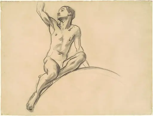 Study for Figure above "Music"