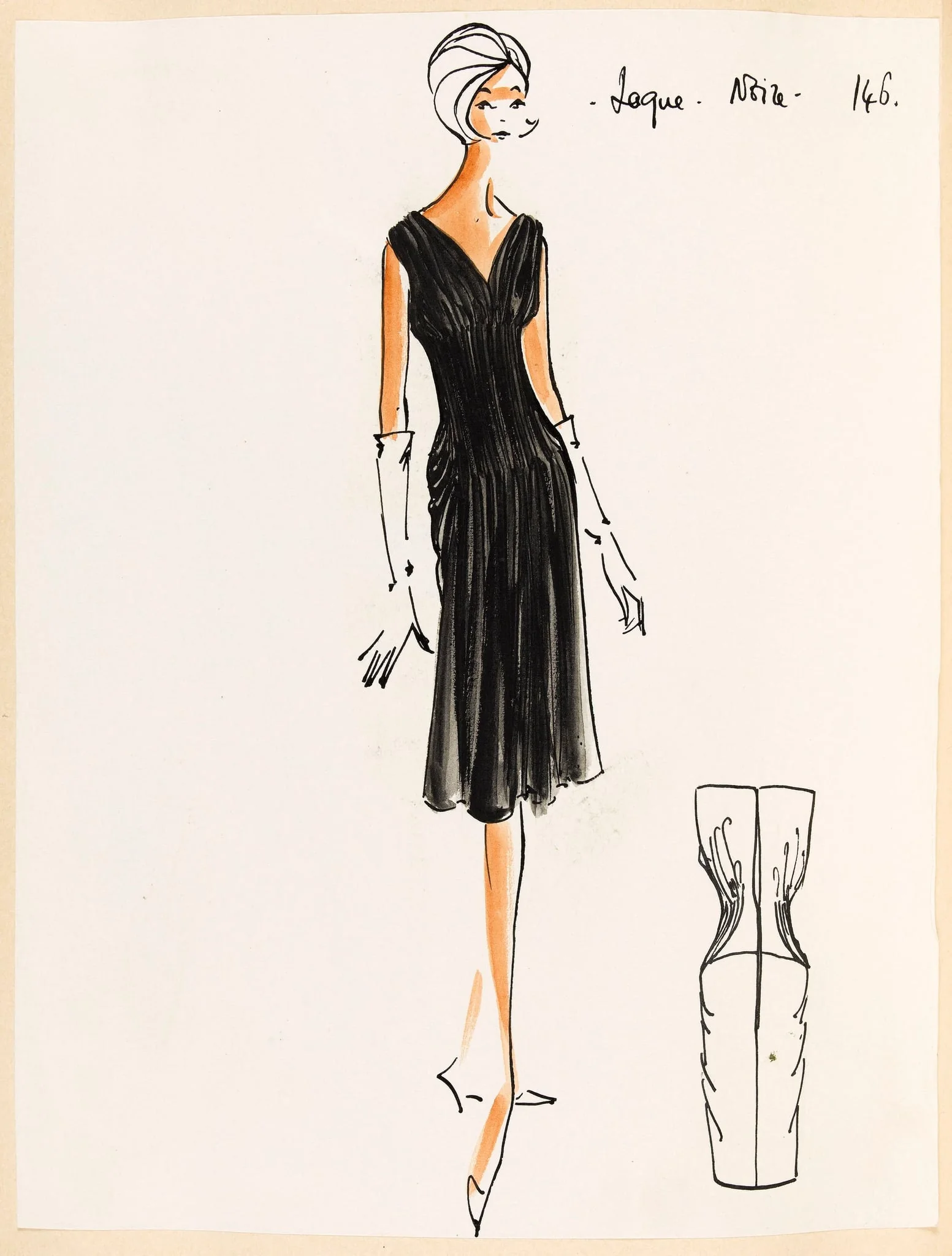 Laque noire, by Carven, 1959