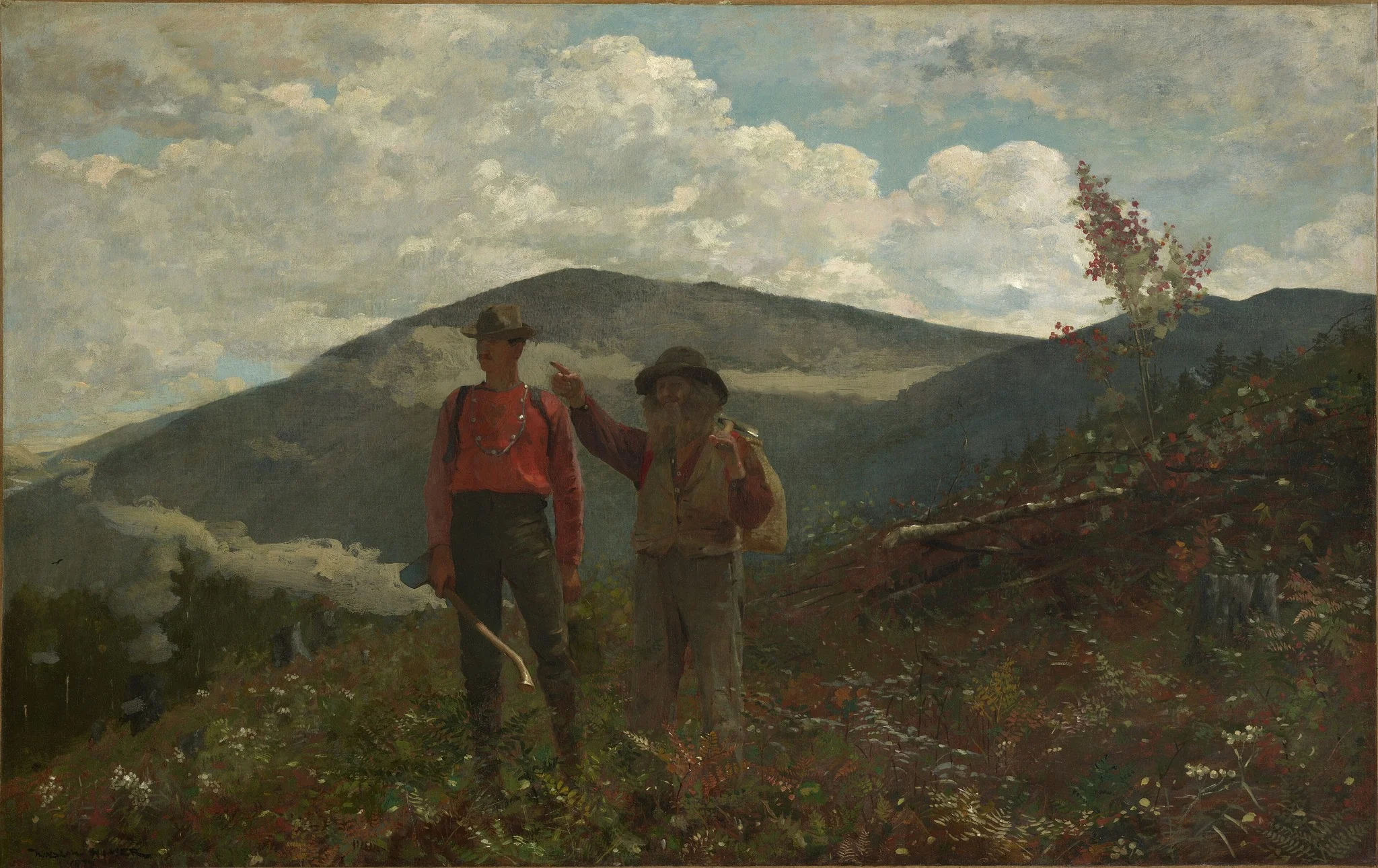 Two Guides, by Winslow Homer, oil, 1889